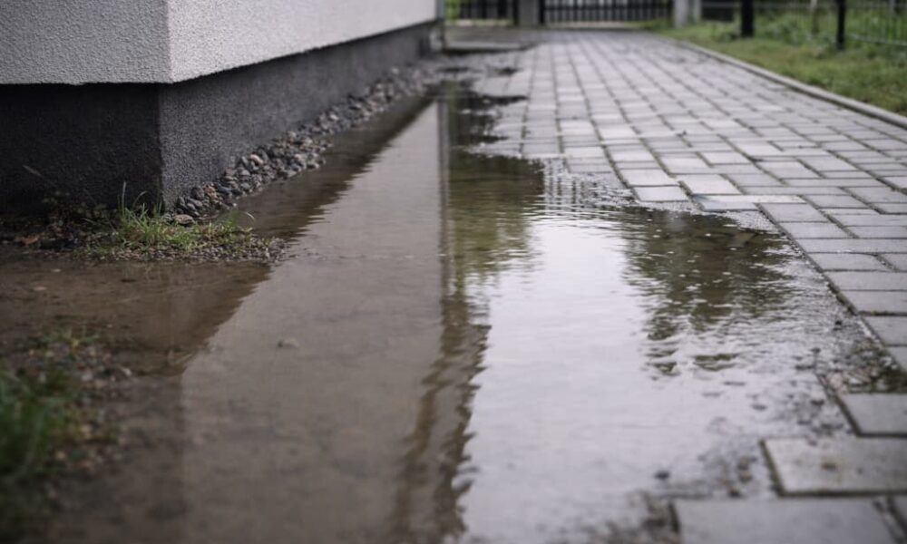 Dlaczego przy domu tworzą się kałuże mimo utwardzonego terenu